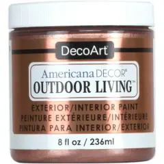 DecoArt&reg; Americana D&eacute;cor&reg; Outdoor Living Paint, 8oz. Rose Gold