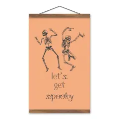 Let's Get Spooky 12" x 18" Teak Hanging Canvas