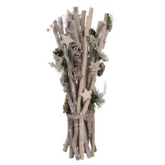 18" Natural Branch Christmas Bundle with Stars and Berries