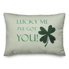 Lucky Me I've Got You 20" x 14" Indoor / Outdoor Pillow