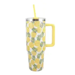 40oz. Pineapple Toss Stainless Steel Insulated Tumbler by Celebrate It&trade;