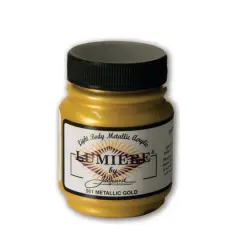 Jacquard Lumiere Metallic Acrylic Paint, 2.25oz. Metallic Gold