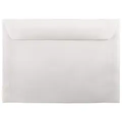 JAM Paper 7.5" x 10.5" Translucent Clear Vellum Envelopes, 25ct.