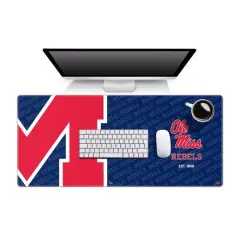 College Football Logo Series Desk Pad Mississippi Rebels