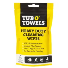 Tub O' Towels&reg; 10" x 12" Heavy-Duty Cleaning Wipes, 6ct.