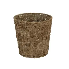 Household Essentials Seagrass Wicker Waste Basket