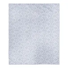 Blue Medallions Pattern Sherpa Fleece Blanket