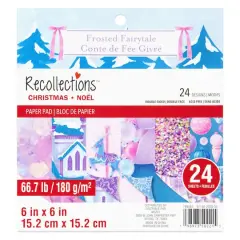 6" x 6" Frosted Fairytale Double-Sided Paper Pad, 24 Sheets by Recollections&trade;
