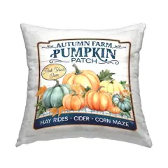 Stupell Industries Autumn Farm Pumpkin Patch Decorative Printed Throw Pillow