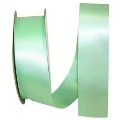 JAM Paper 1.5" x 50yd. Single Face Satin Ribbon Mint