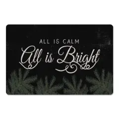 All Is Calm All Is Bright Floor Mat