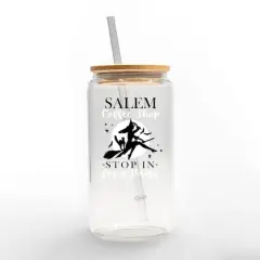 Salem Coffee Shop 16oz. Glass Can Cup