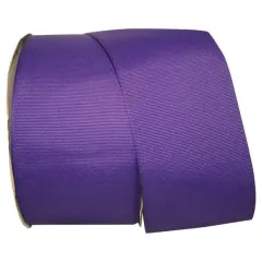 JAM Paper 3" Grosgrain Texture Wired Ribbon Regal Purple