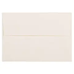 JAM Paper A1 Strathmore Invitation Envelopes, 50ct. Natural White Laid