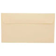 JAM Paper 3.625" x 6.5" Premium Commercial Envelopes, 100ct. Ivory