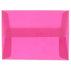 JAM Paper A2 Translucent Vellum Invitation Envelopes, 25ct. Magenta