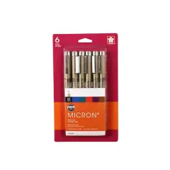 Pigma&reg; Micron&trade; 05 Fine Line Pen 6 Color Set