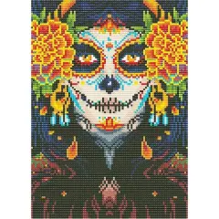 Sparkly Selections Day of the Dead Woman Glow in the Dark Diamond Art Kit