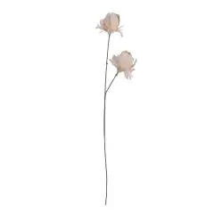 Hello Honey&reg; 28.25" Pink Organic Feather Flower Stem