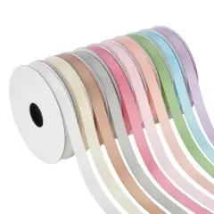 3/8" x 2yd. Pastel Colors Satin Value Pack Ribbon by Celebrate It&reg;