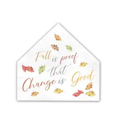Fall Is Proof House Shaped Canvas Wall Accent