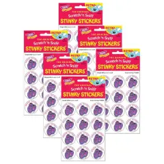TREND Enterprises&reg; Grape Going! Grape Jelly Scented Stickers, 6 Packs of 24