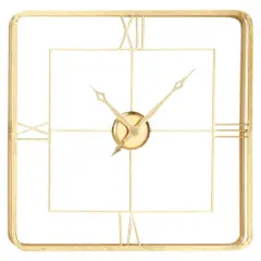 Gold Glam Metal Wall Clock, 36" x 36"
