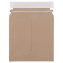 JAM Paper 6" x 6" Brown Kraft Flat Photo Mailer Peel & Seal Closure Envelopes, 6ct.