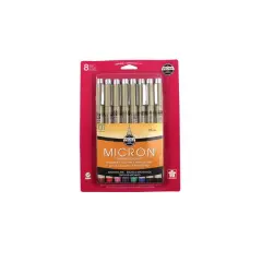 Pigma&reg; Micron&trade; 01 Fine Line Pen 8 Color Set