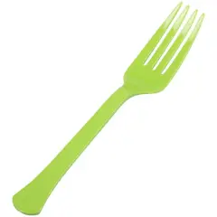 JAM Paper Premium Utensils Plastic Forks Party Pack, 48ct. Lime Green