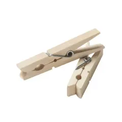 Household Essentials Classic Birchwood Clothespins