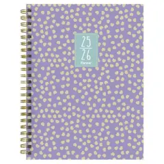 TF Publishing 2025-2026 Purple Polka Medium Weekly/Monthly Planner
