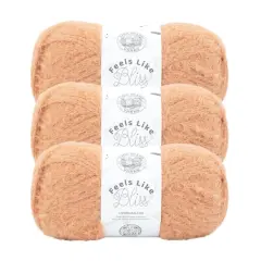 3 Pack Lion Brand&reg; Feels Like Bliss Yarn Peach