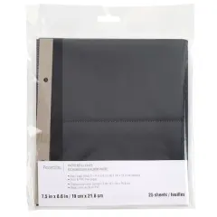 7.5" x 8.6" Black 2-Up Photo Refill Pages by Recollections&trade;
