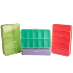 The Beadsmith&reg; Stackable 4 Box Organizer