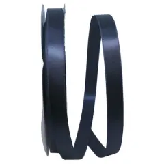 JAM Paper 5/8" x 100yd. Double Face Satin Allure Ribbon Navy
