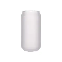 Craft Express 6ct. 18oz. Frosted White Glass Mug with Clear Glass Straw