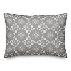 Neutral Christmas Pattern Throw Pillow