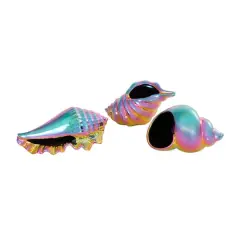 Rainbow Ceramic Shell Sculpture Set