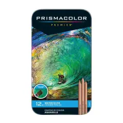 Prismacolor&reg; Premier Watercolor Pencil 12 Color Tin