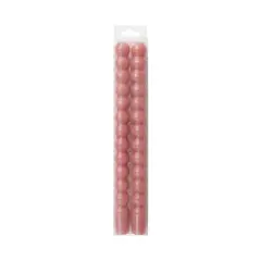 10" Unscented Bubble Taper Candles, 2ct. by Ashland&reg; Dark Pink