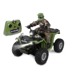NKOK RealTree 1:8 Scale R/C Polaris Sportsman XP 1000 with Turbo Boost & Rider