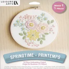 Leisure Arts&reg; 6" Springtime Embroidery Kit