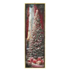 10.5" x 33" Cranberry Christmas Tree Wall D&eacute;cor by Ashland&reg;