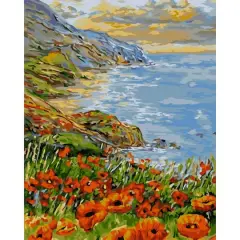 Crafting Spark Poppy Coast Painting by Numbers Kit