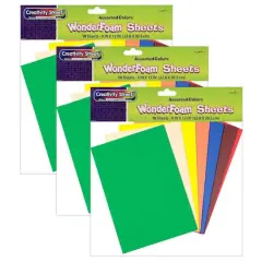 Creativity Street&reg; WonderFoam&reg; 9" x 12" Sheets, 3 Packs of 10