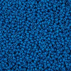 John Bead Terra Intensive 8/0 Czech Glass Seed Beads, 500g Blue Matte