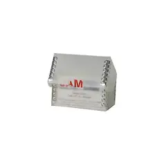 JAM Paper Desktop Business Card Box Clear Frost