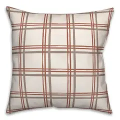 Holiday Plaid Throw Pillow