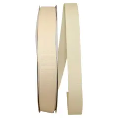 JAM Paper 7/8" Grosgrain Texture Ribbon Cream